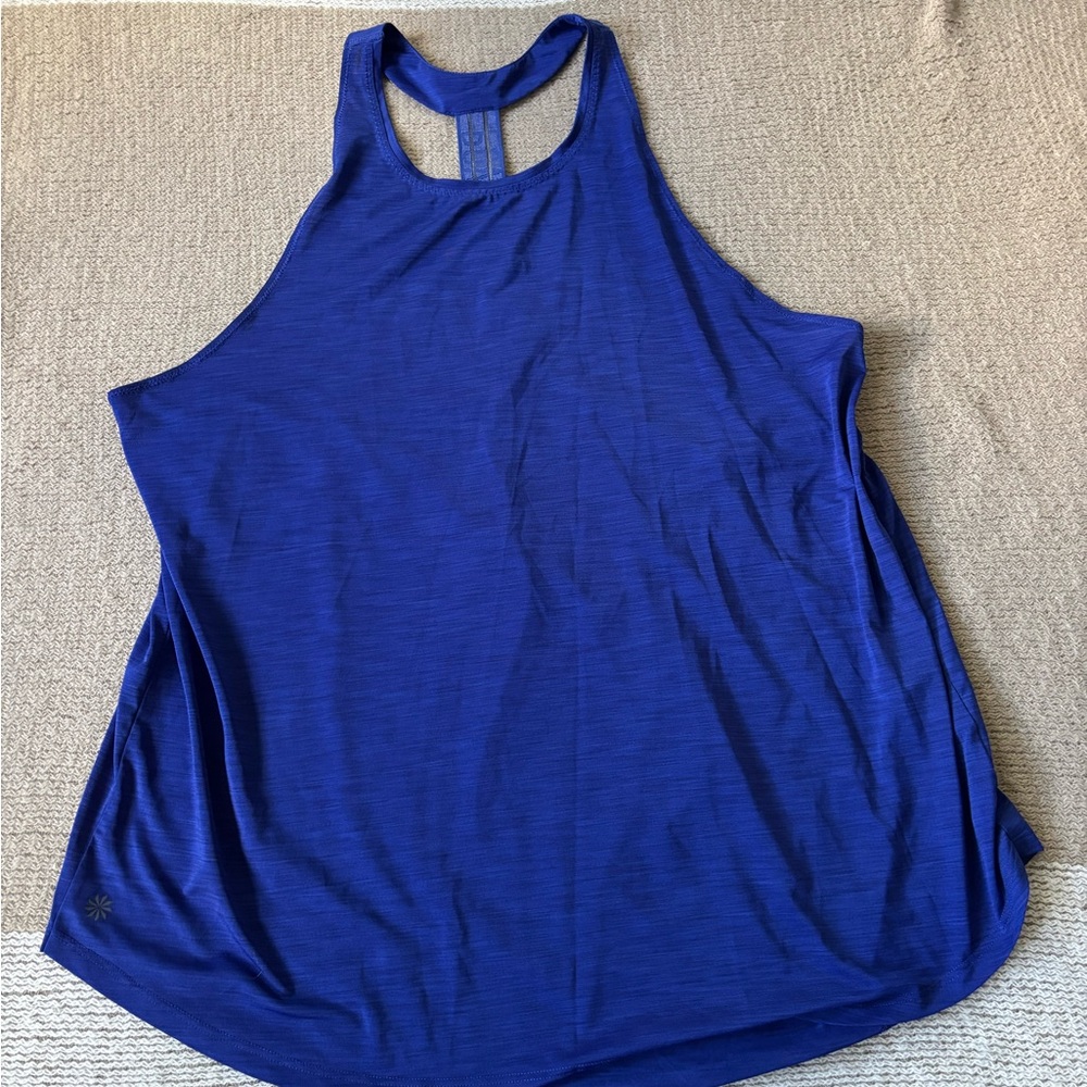 Athleta Deep Blue Power of She Racerback Tank